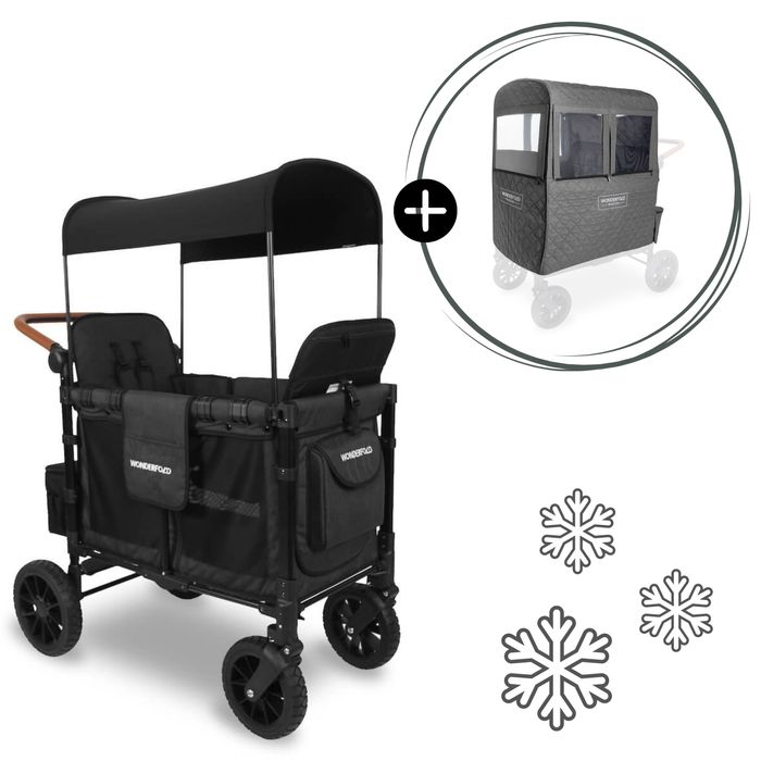 Wonderfold W2 Luxe Kinderwagen für 2 Kinder / Winter Special