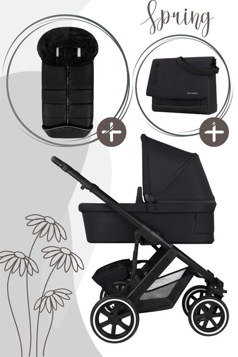 ABC Design Salsa 5 Air Kombikinderwagen inkl. Wickeltasche und Fußsack