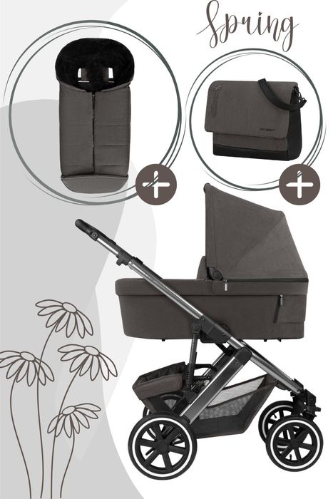 ABC Design Salsa 5 Air Kombikinderwagen inkl. Wickeltasche und Fußsack
