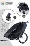 Croozer Kid Lykke Kinderfahrradanhänger für 2 Kinder