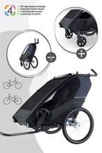 Croozer Kid Lykke Kinderfahrradanhänger für 2 Kinder