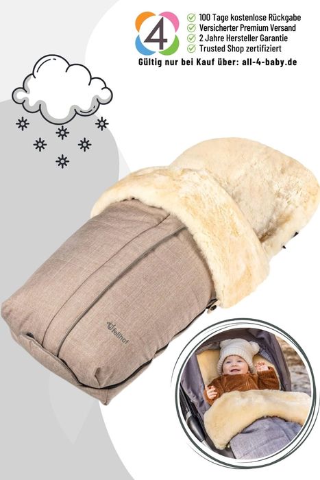 Fellhof Kinderwagenfellsack Cortina / Fußsack