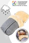 Fellhof Kinderwagenfellsack Cortina Filz / Lammfell-Fußsack