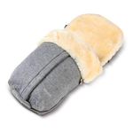 Fellhof Kinderwagenfellsack Cortina Filz / Lammfell-Fußsack