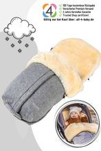 Fellhof Kinderwagenfellsack Cortina Filz / Lammfell-Fußsack