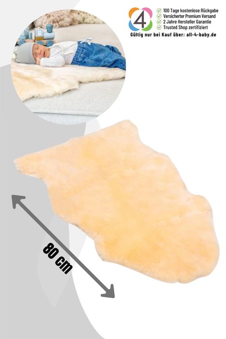 Fellhof Baby-Lammfell geschoren