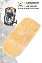 Fellhof Kinderwagen Einlage Lammfell (37 x 75 cm)