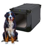 Maelson Soft Kennel faltbare Hundebox / Tier Transportbox XXL (anthrazit)