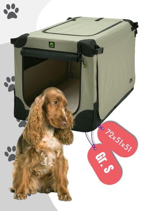 Maelson Soft Kennel faltbare Hundebox in 5 Größen / Farbe: Beige