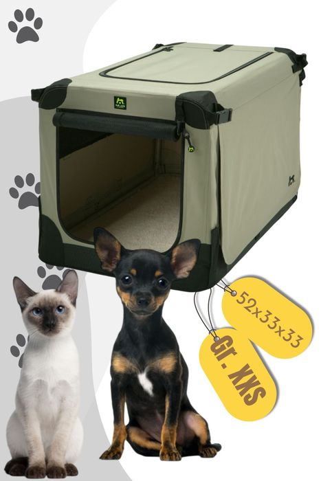 Maelson Soft Kennel faltbare Hundebox in 5 Größen / Farbe: Beige