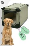 Maelson Soft Kennel faltbare Hundebox in 5 Größen / Farbe: Beige