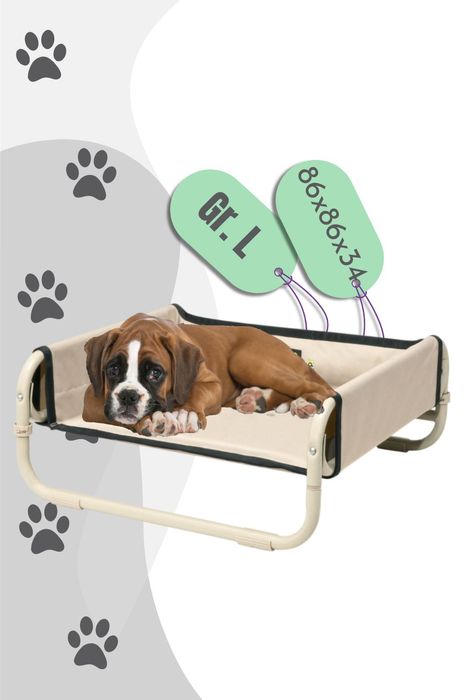 Maelson Soft Bed faltbares Hundebett - Farbe: Beige