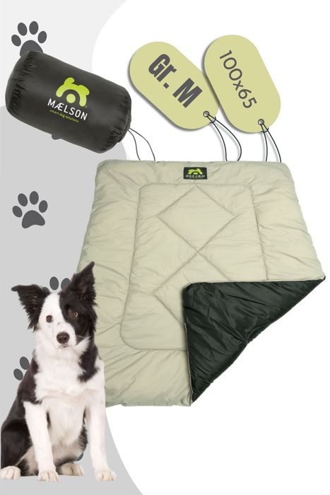 Maelson Cosy Roll Hundedecke - Farbe: Schwarz, Beige