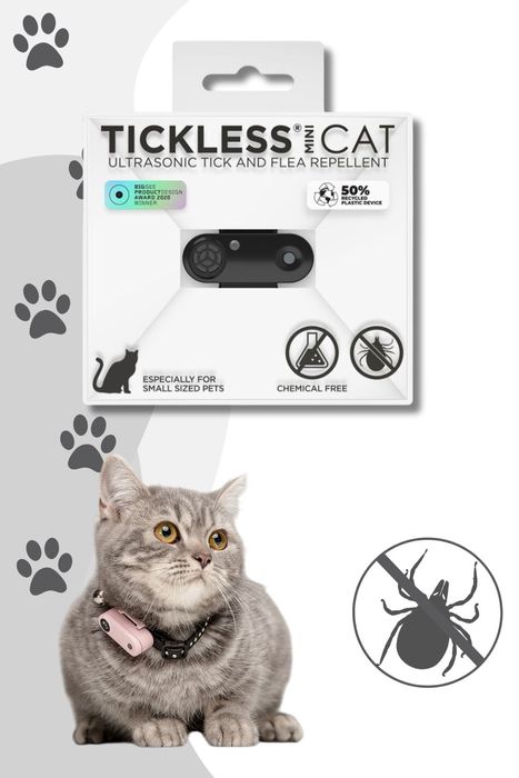 TickLess Mini Cat / Ultraschall-Floh und Zeckenschutzgerät