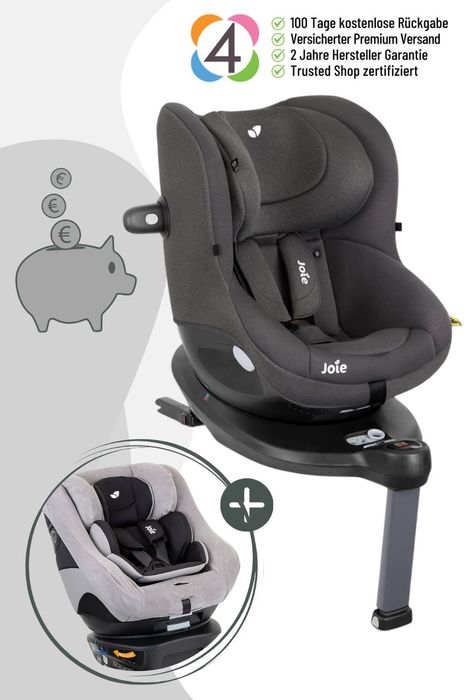 Joie i-Spin 360 E i-Size Reboard Kindersitz inkl. Schonbezug