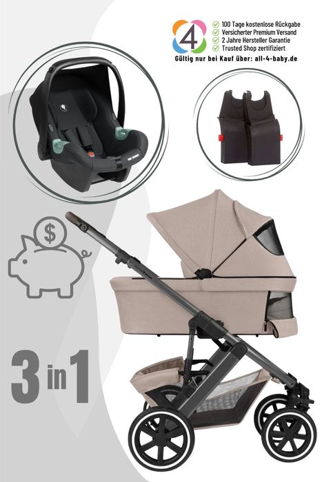 ABC Design Salsa 5 Air 3in1 inkl. Tulip Babyschale und Adapter