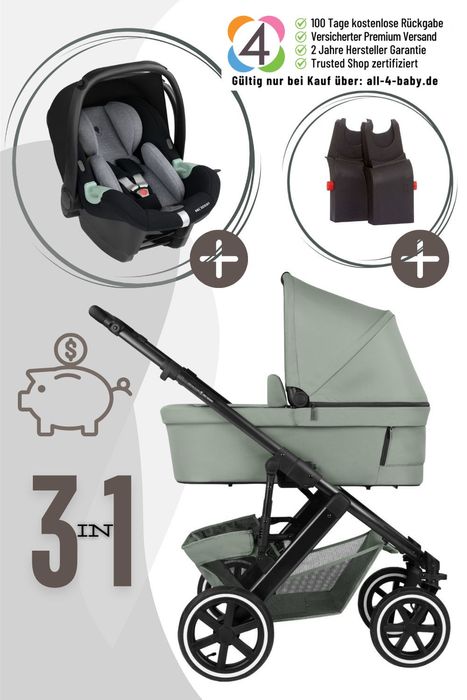 ABC Design Salsa 5 Air 3in1 inkl. Tulip Babyschale und Adapter