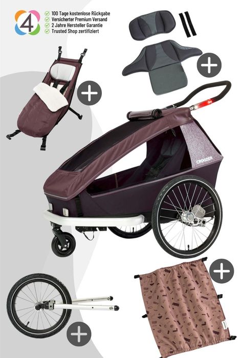 Croozer Kid Vaaya 2 Kid All-Season Bundle Geschwister