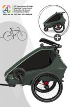 Qeridoo Kidgoo 1 - Kinderfahrradanhänger für 1 Kind - Modell 2026
