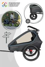 Qeridoo Kidgoo 1 - Kinderfahrradanhänger für 1 Kind