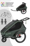 Qeridoo Kidgoo 2 - Kinderfahrradanhänger für 2 Kinder - Modell 2026