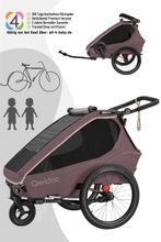 Qeridoo Kidgoo 2 - Kinderfahrradanhänger für 2 Kinder - Modell 2026
