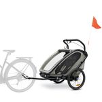Hauck Bike n Walk Duo Kinderfahrradanhänger