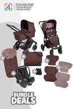 ABC Design Kinderwagen Salsa 5 Air Set in umbra inkl. Tulip black und Adapter