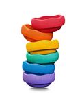 tiSsi® Balance Board Set inkl. Stapelstein 6er Set Rainbow Classic