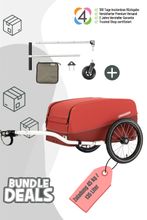 CROOZER Cargo Pakko Picknick-Party-Bundle - Farbe: Lava Red