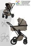 Moon PIÙ Kinderwagen / Kombikinderwagen inkl. Gratis Babyschalen Adapter.
