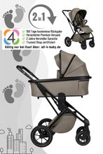 Moon PIÙ Kinderwagen / Kombikinderwagen inkl. Gratis Babyschalen Adapter.