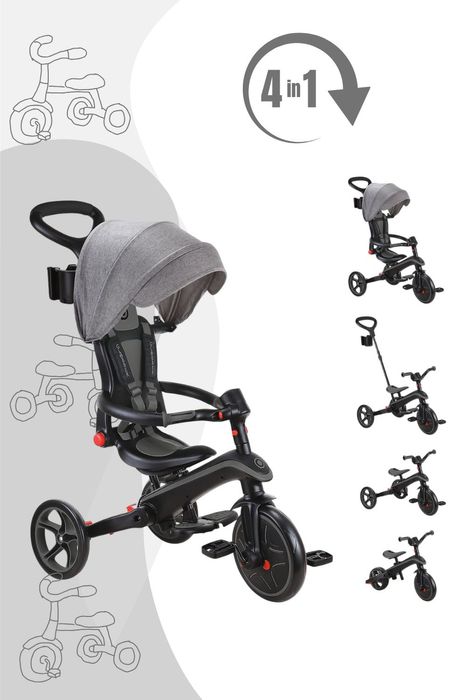 Globber Trike Explorer Foldable 4-in-1 Dreirad / Laufrad