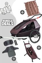 Croozer Kid Vaaya 2 Sunny Baby Bundle - Farbe: Blossom Red
