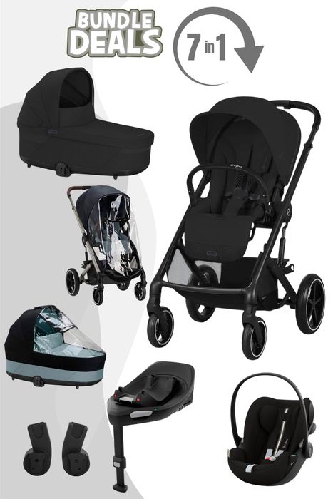 Cybex Balios S Lux inkl. Babywanne, Babyschale Cloud G / Isofix Base G
