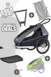 Croozer Kid Keeke 1 All Weather Bundle - Mountain Grey