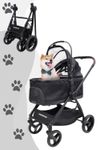 Wonderfold P3 Tier Transportwagen für mittlere Tiere / Hunde Buggy
