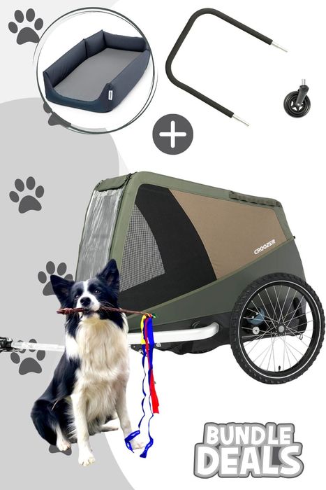 Croozer Dog Mikke Easy Start Bundle inkl. Mikke Hundebett und Buggy Set
