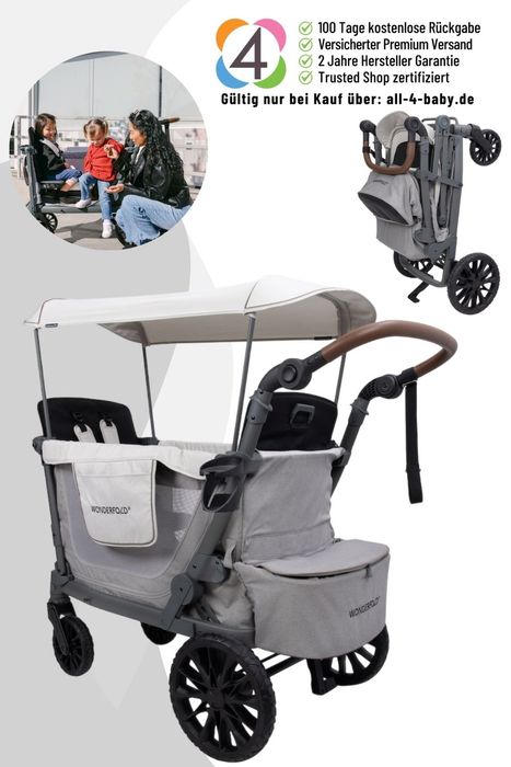 Wonderfold L2 Kinderwagen für 2 Kinder / Bollerwagen