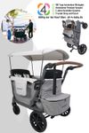 Wonderfold L4 Quad-Kinderwagen für 4 Kinder / Bollerwagen