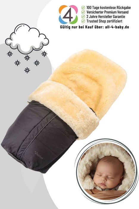 Fellhof Lammfell Fußsack Aspen