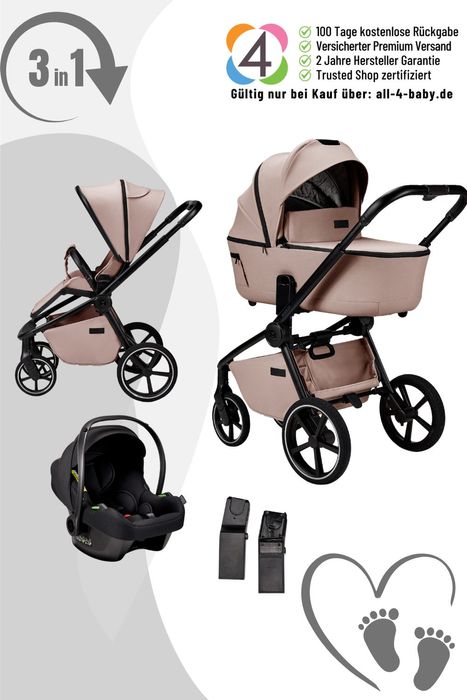 Moon Resea 2.0 Komkinderwagen 3in1-Set mit Cosmo 2.0