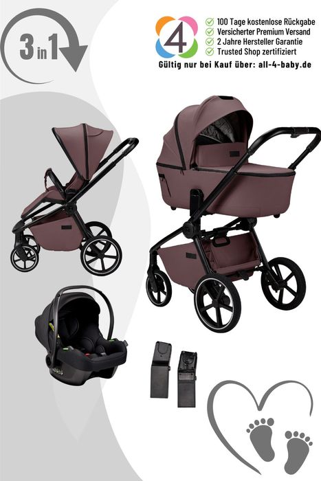 Moon Resea 2.0 Komkinderwagen 3in1-Set mit Babyschale Cosmo 2.0