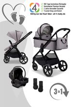 Moon Aura Set mit Cosmo 2.0 3in1 Kinderwagenset