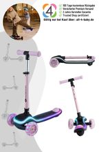 Kinderkraft LED-Dreiradscooter Raket