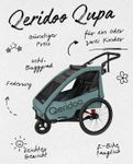 Qeridoo Qupa 2 Plus - Fahrradanhänger für 2 Kinder