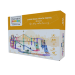 Cleverclixx Large Race Track Pastel /  Autobahn-Bausatz - 80 Teile