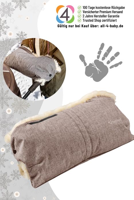 Fellhof Kinderwagen-Handwärmer aus Lammfell