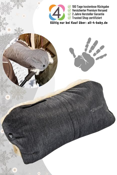Fellhof Kinderwagen-Handwärmer aus Lammfell