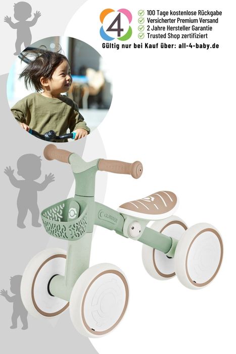 Globber Learning Bike Eco - Laufrad, Rutscher